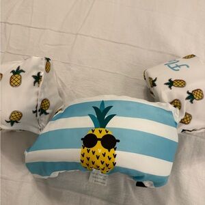 Kids Pineapple Float Vest - Blue & White Stripe